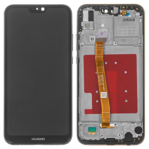 Pantalla LCD puede usarse con Huawei P20 Lite, negro, con marco, Original PRC , ANE L21 ANE LX1