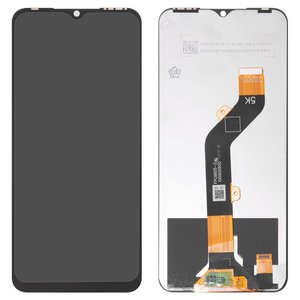 Pantalla LCD puede usarse con Tecno Spark 8C; Infinix Hot 12i, negro, sin marco, High Copy, KG5k, KG5j, #FPC6605 2, 2365B48 01 015, 24 065X62 V18