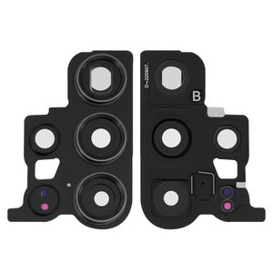 Vidrio de cámara puede usarse con Samsung S918 Galaxy S23 Ultra, negro, con marcos