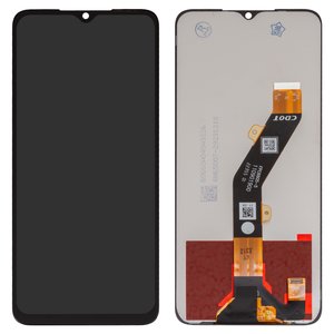 Pantalla LCD puede usarse con Tecno Pop 7, Spark Go 2023 ; Infinix Smart 7, negro, sin marco, High Copy, BF7, BF6