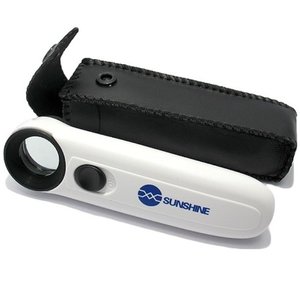 Lupa de mano Sunshine MG6B 1B, con iluminación, 40X