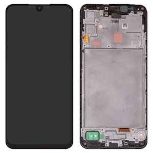 Pantalla LCD puede usarse con Samsung A165 Galaxy A16, negro, con marco, Original PRC 