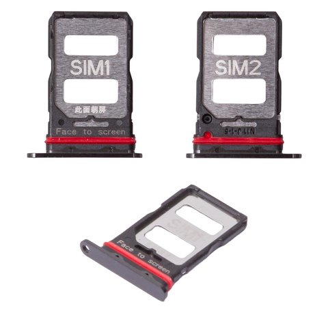 Sujetador de tarjeta SIM puede usarse con Xiaomi Poco F6 Pro, negro, black