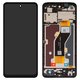 Pantalla LCD puede usarse con ZTE Blade A75 4G, negro, con marco, Original (PRC), 065WR01-(7300301068)-SST