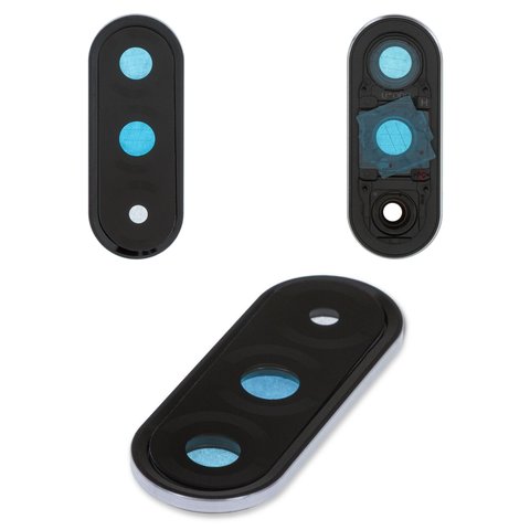 Vidrio de cámara puede usarse con Samsung A366 Galaxy A36, negro, con marcos