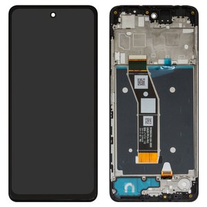 Pantalla LCD puede usarse con Motorola Moto G24, Moto G24 Power, negro, con marco, Original PRC , XT2423 1, XT2421 2, XT2421 3