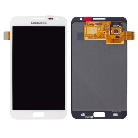 Дисплей для Samsung I9220 Galaxy Note, N7000 Note, білий, без рамки, Оригінал переклеєне скло 