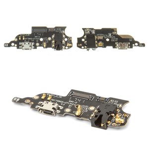 Шлейф для Meizu M6 Note, мікрофона, конектора зарядки, плата зарядки