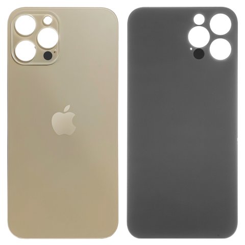 Задняя панель корпуса для iPhone 12 Pro, золотистая, не нужно снимать стекло камеры, big hole