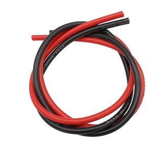 Провід в силіконовій ізоляції 6AWG, 16 мм², 1 м, червоний, UL3135