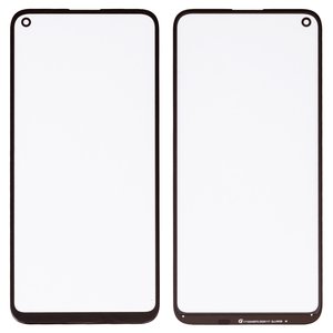 Скло корпуса G+OCA PRO для Huawei P40 Lite E, Y7p, з ОСА плівкою, чорне