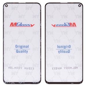 Скло корпуса Musttby для Huawei Honor 20, Honor 20 Pro, Nova 5T, з ОСА плівкою, чорне