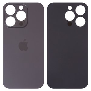 Задняя панель корпуса для iPhone 14 Pro, черная, не нужно снимать стекло камеры, Original PRC , big hole