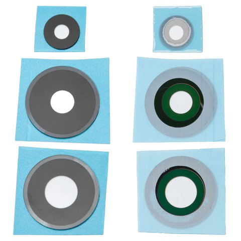 Стекло камеры для Xiaomi Poco M6 Pro 4G, Redmi Note 13 Pro 4G, черное, без рамки, комплект 3 шт.