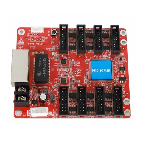 Карта прийому для LED екранів Huidu HD R708 256×512, 8×HUB75E 