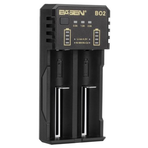 Зарядний пристрій Basen BO 2, для Li ion, Ni Cd, Ni MH акумуляторів, вхід 5В 2A