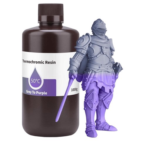 Фотополімерна смола для 3D принтера ELEGOO Grey to Purple, 1 кг