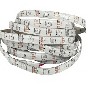 RGB LED Strip SMD5050, WS2812B (white, with controls, IP65, 5 V, 30 LEDs/m, 5 m) RGB LED Strip SMD5050, WS2812B (white, with controls, IP65, 5 V, 30 LEDs/m, 5 m)
