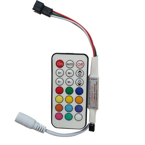 Controlador de luces LED con control remoto por radio LED2017 RF RGB, 1024 px, 5 24 V 